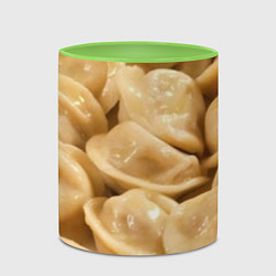 Кружка 3D Пельмени, цвет: 3D-белый + светло-зеленый — фото 2