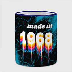 Кружка 3D Made in 1968: liquid art, цвет: 3D-синий кант — фото 2