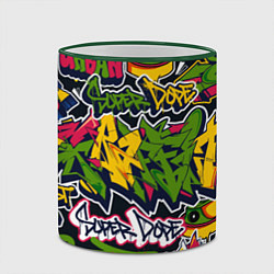 Кружка 3D Крутое граффити, цвет: 3D-зеленый кант — фото 2