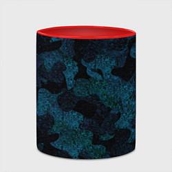 Кружка 3D Камуфляж тёмно-синий, цвет: 3D-белый + красный — фото 2