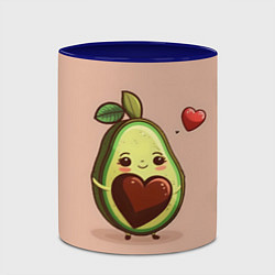 Кружка 3D Влюбленная авокадо - парные, цвет: 3D-белый + синий — фото 2