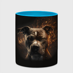 Кружка 3D Стафф - огонь, цвет: 3D-белый + небесно-голубой — фото 2