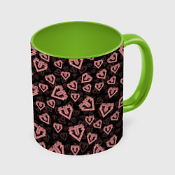 Кружка 3D Big bang pattern, цвет: 3D-белый + светло-зеленый