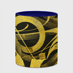 Кружка 3D Gold Calligraphic, цвет: 3D-белый + синий — фото 2
