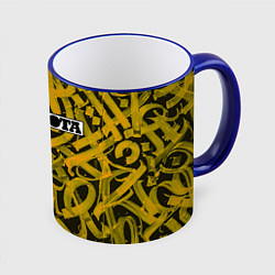 Кружка 3D Calligraphic Baracota, цвет: 3D-синий кант