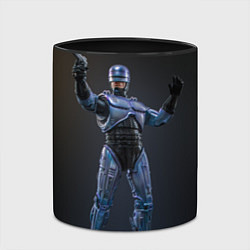 Кружка 3D Робокоп в стойке, цвет: 3D-белый + черный — фото 2