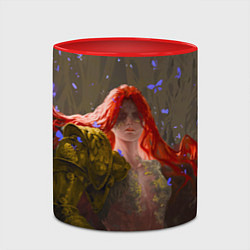 Кружка 3D Маления из Elden Ring, цвет: 3D-белый + красный — фото 2