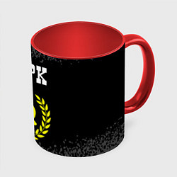Кружка 3D Марк и желтый символ СССР со звездой, цвет: 3D-белый + красный