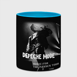 Кружка 3D Depeche Mode - Music for the Masses tour, цвет: 3D-белый + небесно-голубой — фото 2