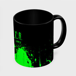 Кружка 3D Stalker clear sky radiation, цвет: 3D-белый + черный