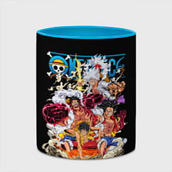 Кружка 3D One Piece all, цвет: 3D-белый + небесно-голубой — фото 2