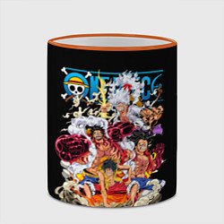 Кружка 3D One Piece all, цвет: 3D-оранжевый кант — фото 2