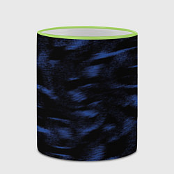 Кружка 3D Абстракция синего, цвет: 3D-светло-зеленый кант — фото 2