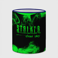 Кружка 3D Stalker clear sky radiation art, цвет: 3D-синий кант — фото 2