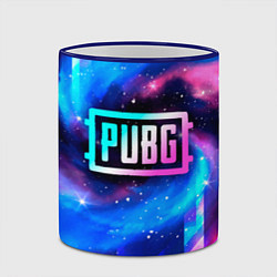 Кружка 3D PUBG неоновый космос, цвет: 3D-синий кант — фото 2
