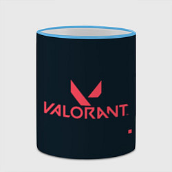 Кружка 3D Valorant игрок, цвет: 3D-небесно-голубой кант — фото 2