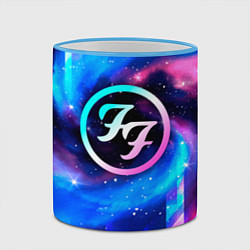 Кружка 3D Foo Fighters неоновый космос, цвет: 3D-небесно-голубой кант — фото 2