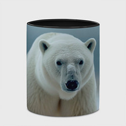 Кружка 3D Белый медведь полярный, цвет: 3D-белый + черный — фото 2