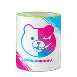 Кружка 3D Danganronpa neon gradient style, цвет: 3D-светло-зеленый кант — фото 2
