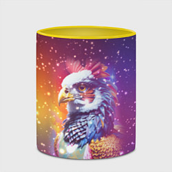 Кружка 3D Fantastic bird and starry space, цвет: 3D-белый + желтый — фото 2