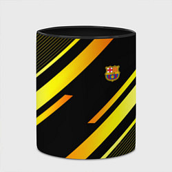 Кружка 3D ФК Барселона эмблема, цвет: 3D-белый + черный — фото 2