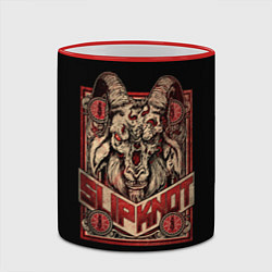 Кружка 3D Slipknot - Бафомет, цвет: 3D-красный кант — фото 2