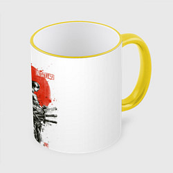 Кружка 3D Зоро в инверсии - One Piece, цвет: 3D-желтый кант