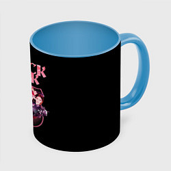 Кружка 3D Blackpink k-pop, Блэкпинк, цвет: 3D-белый + небесно-голубой