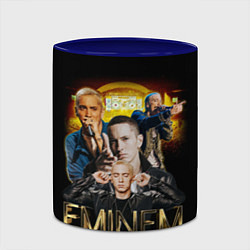 Кружка 3D Eminem, Marshall Mathers, цвет: 3D-белый + синий — фото 2