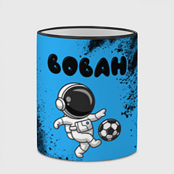 Кружка 3D Вован космонавт футболист, цвет: 3D-черный кант — фото 2