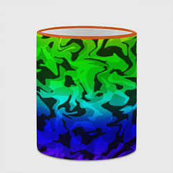 Кружка 3D Камуфляж спектр, цвет: 3D-оранжевый кант — фото 2