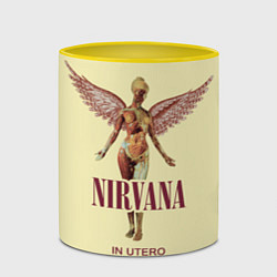 Кружка 3D Nirvana - In utero, цвет: 3D-белый + желтый — фото 2