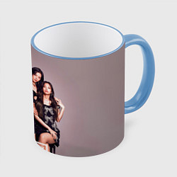Кружка 3D Blackpink kpop, цвет: 3D-небесно-голубой кант