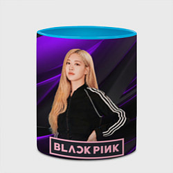 Кружка 3D Rose Blackpink, цвет: 3D-белый + небесно-голубой — фото 2