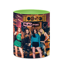 Кружка 3D Blackpink girls poster, цвет: 3D-белый + светло-зеленый — фото 2