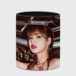 Кружка 3D Lisa Blackpink, цвет: 3D-белый + черный — фото 2