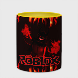 Кружка 3D Fire Roblox, цвет: 3D-белый + желтый — фото 2