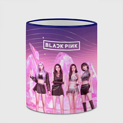 Кружка 3D Блэкпинк на сцене, цвет: 3D-синий кант — фото 2