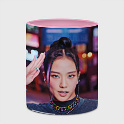 Кружка 3D Jisoo blackpink, цвет: 3D-белый + розовый — фото 2