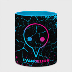 Кружка 3D Evangelion - neon gradient, цвет: 3D-белый + небесно-голубой — фото 2