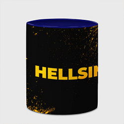 Кружка 3D Hellsing - gold gradient: надпись и символ, цвет: 3D-белый + синий — фото 2