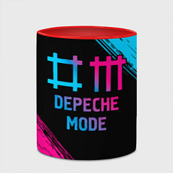 Кружка 3D Depeche Mode - neon gradient, цвет: 3D-белый + красный — фото 2