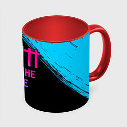 Кружка 3D Depeche Mode - neon gradient, цвет: 3D-белый + красный