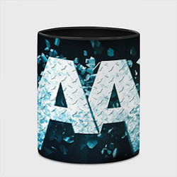 Кружка 3D Asking Alexandria emblem, цвет: 3D-белый + черный — фото 2