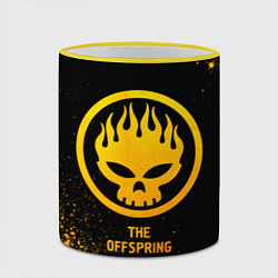 Кружка 3D The Offspring - gold gradient, цвет: 3D-желтый кант — фото 2