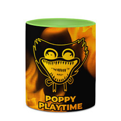 Кружка 3D Poppy Playtime - gold gradient, цвет: 3D-белый + светло-зеленый — фото 2