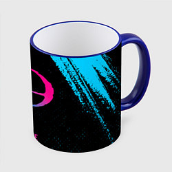 Кружка 3D Ozzy Osbourne - neon gradient, цвет: 3D-синий кант