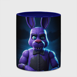 Кружка 3D Five Nights at Freddys Bonnie, цвет: 3D-белый + синий — фото 2