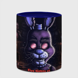 Кружка 3D Five Nights at Freddys Bonnie, цвет: 3D-белый + синий — фото 2