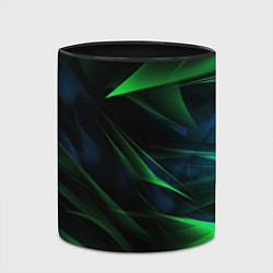 Кружка 3D Dark green background, цвет: 3D-белый + черный — фото 2